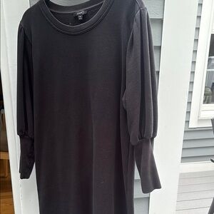 J. Crew Black Long Sleeve Dress